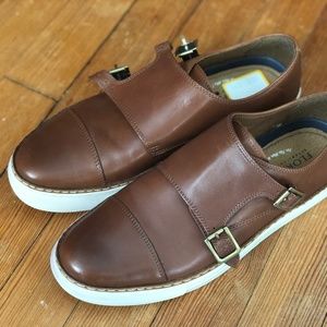Unworn Florsheim Leather Monk Strap Sneaker - 9.5